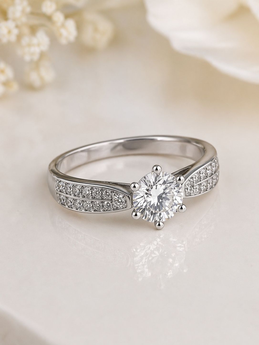 Eternal Glow Solitaire Ring