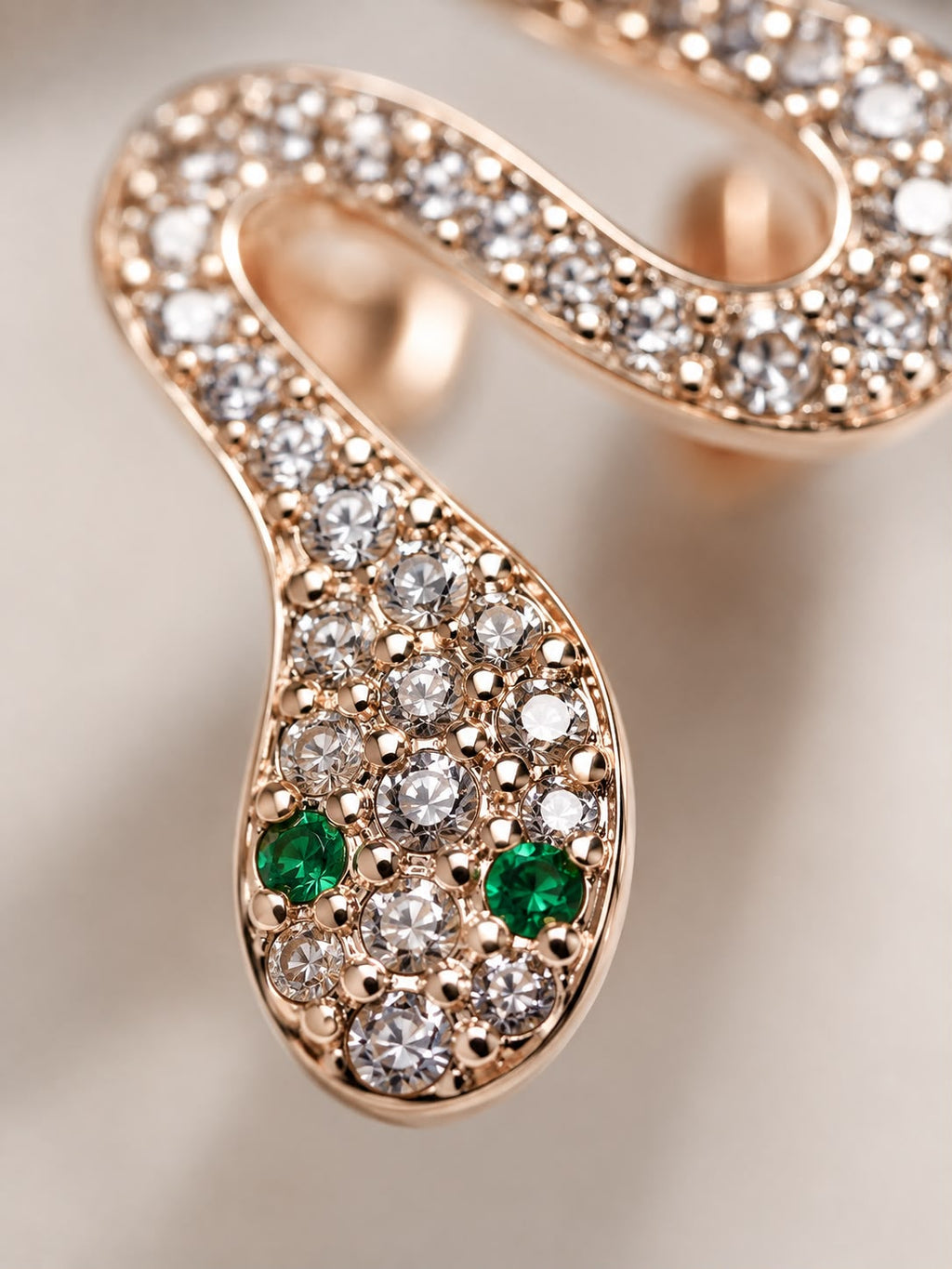 Serpentine Crystal Ear Cuff