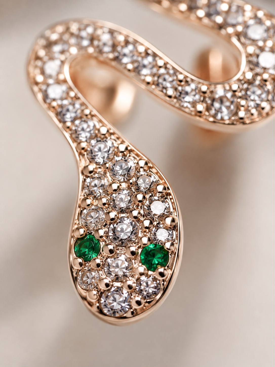 Serpentine Crystal Ear Cuff