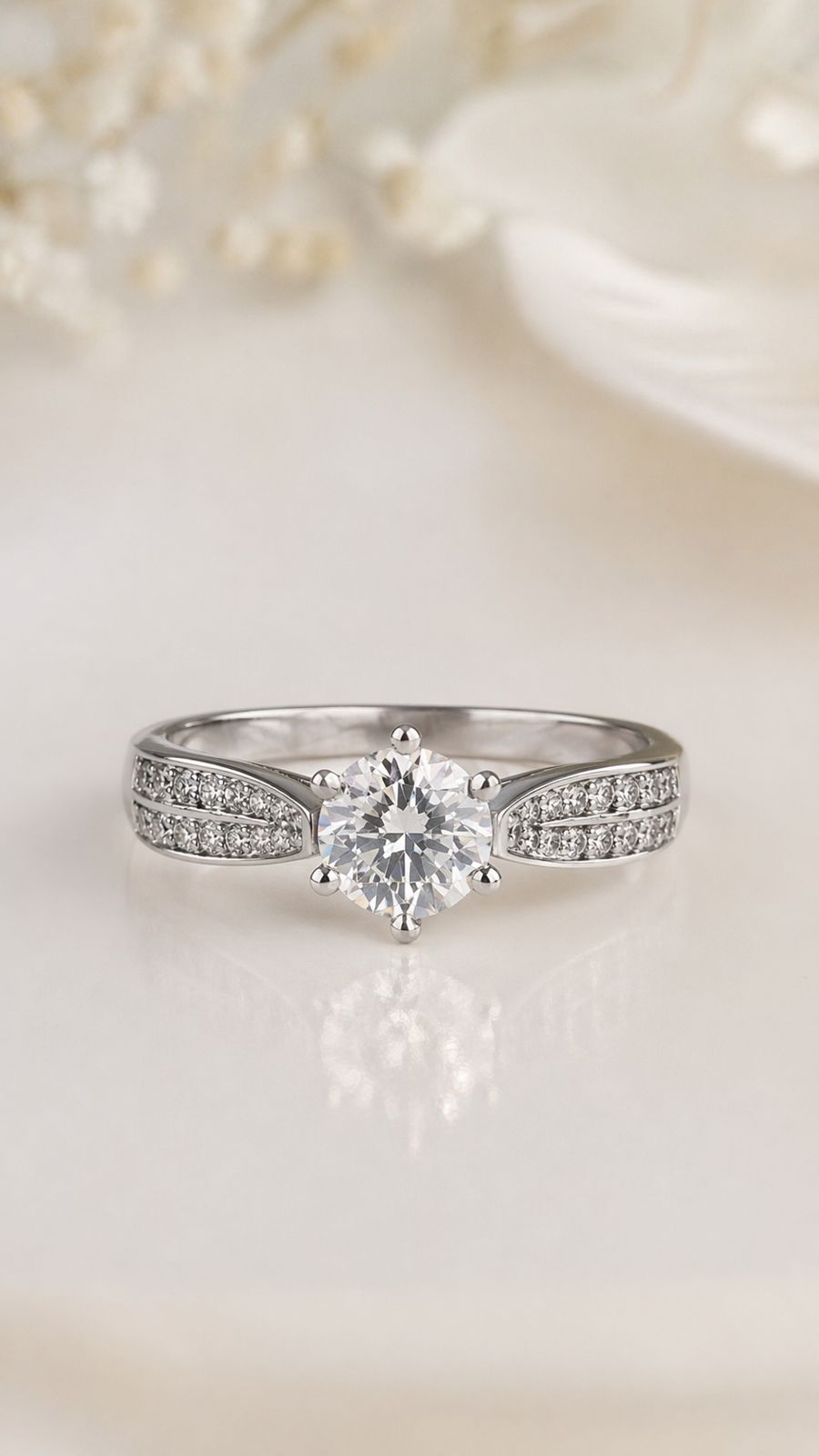 Eternal Glow Solitaire Ring