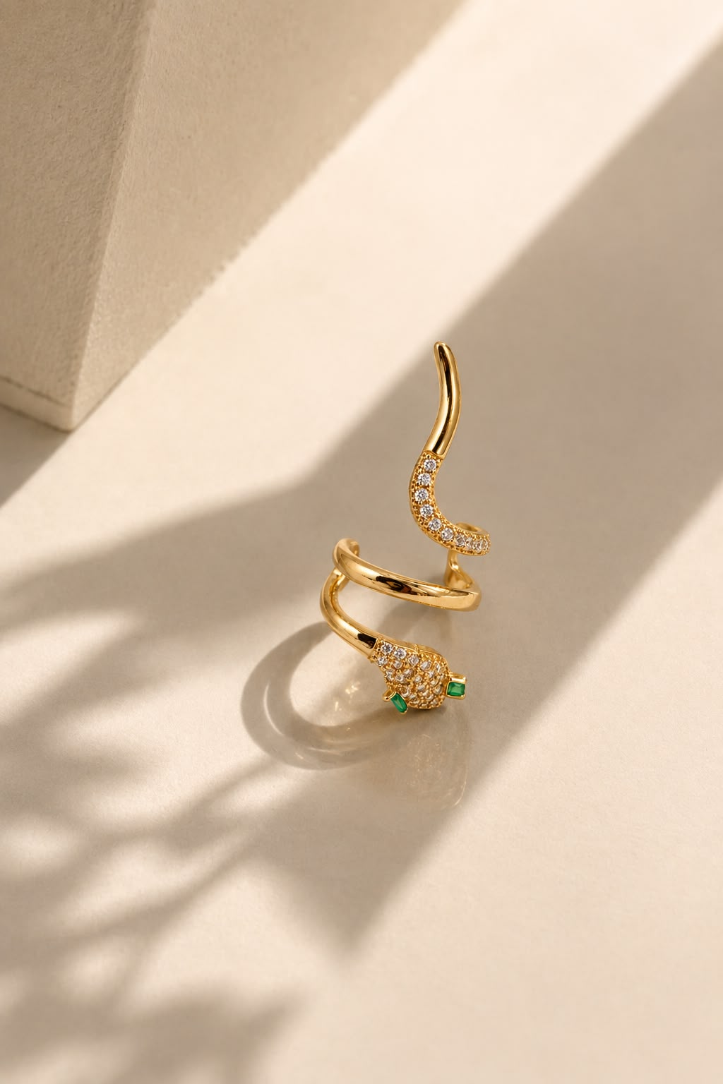 Serpent Luxe Gold Ear Cuff