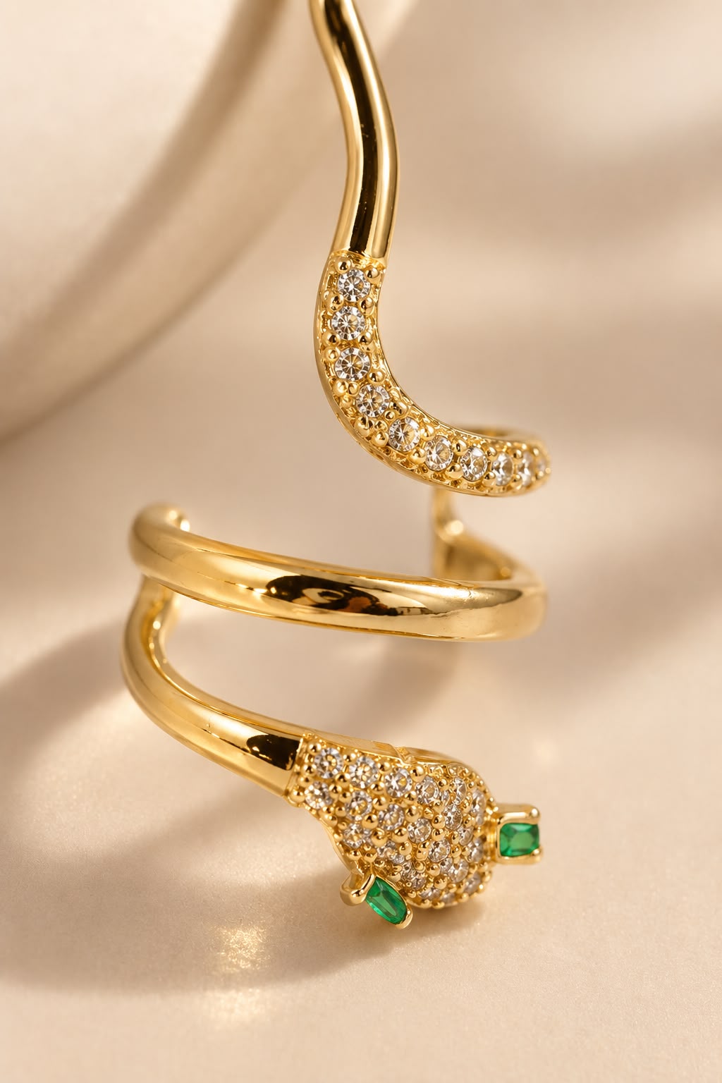 Serpent Luxe Gold Ear Cuff