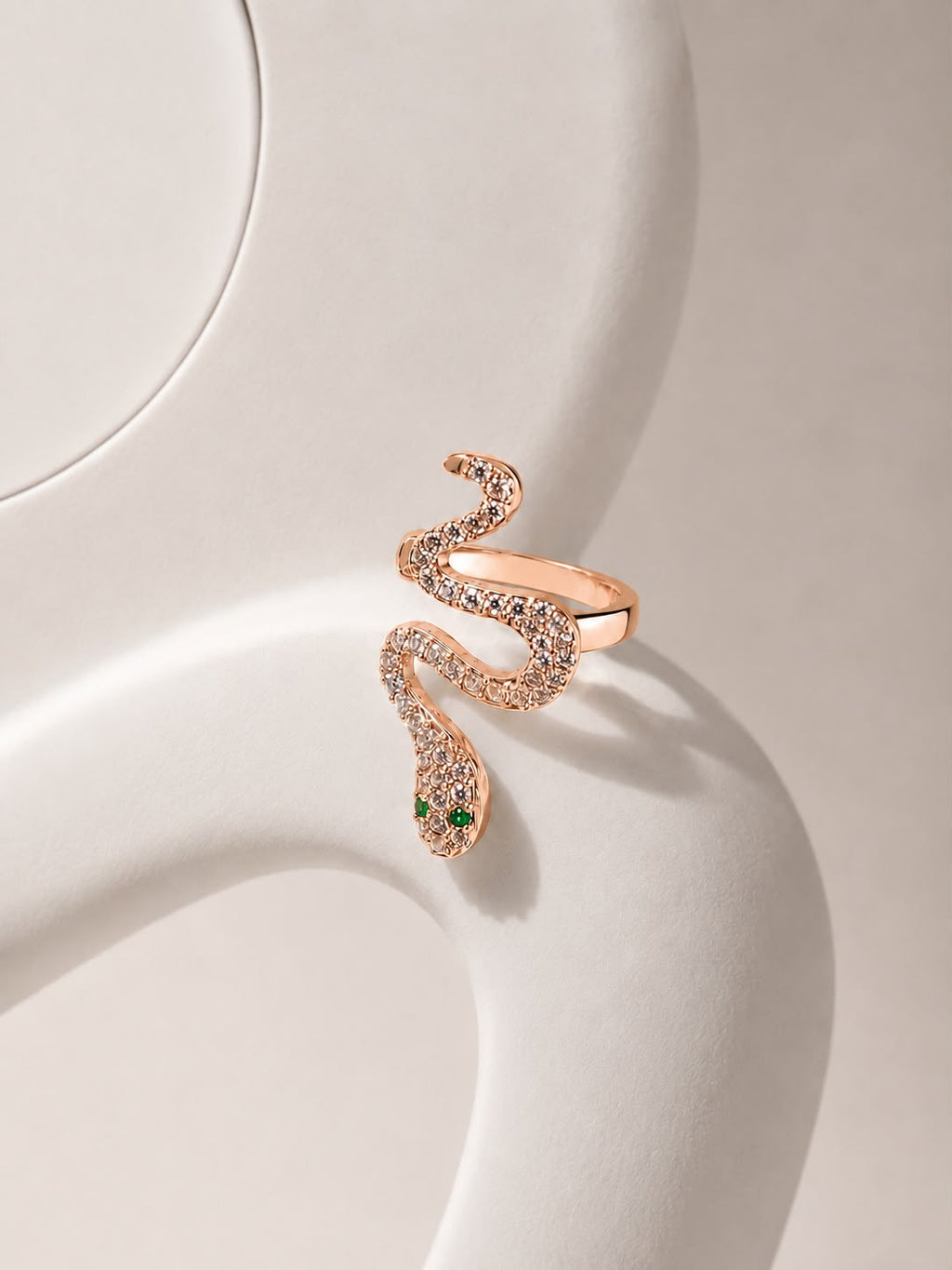 Serpentine Crystal Ear Cuff
