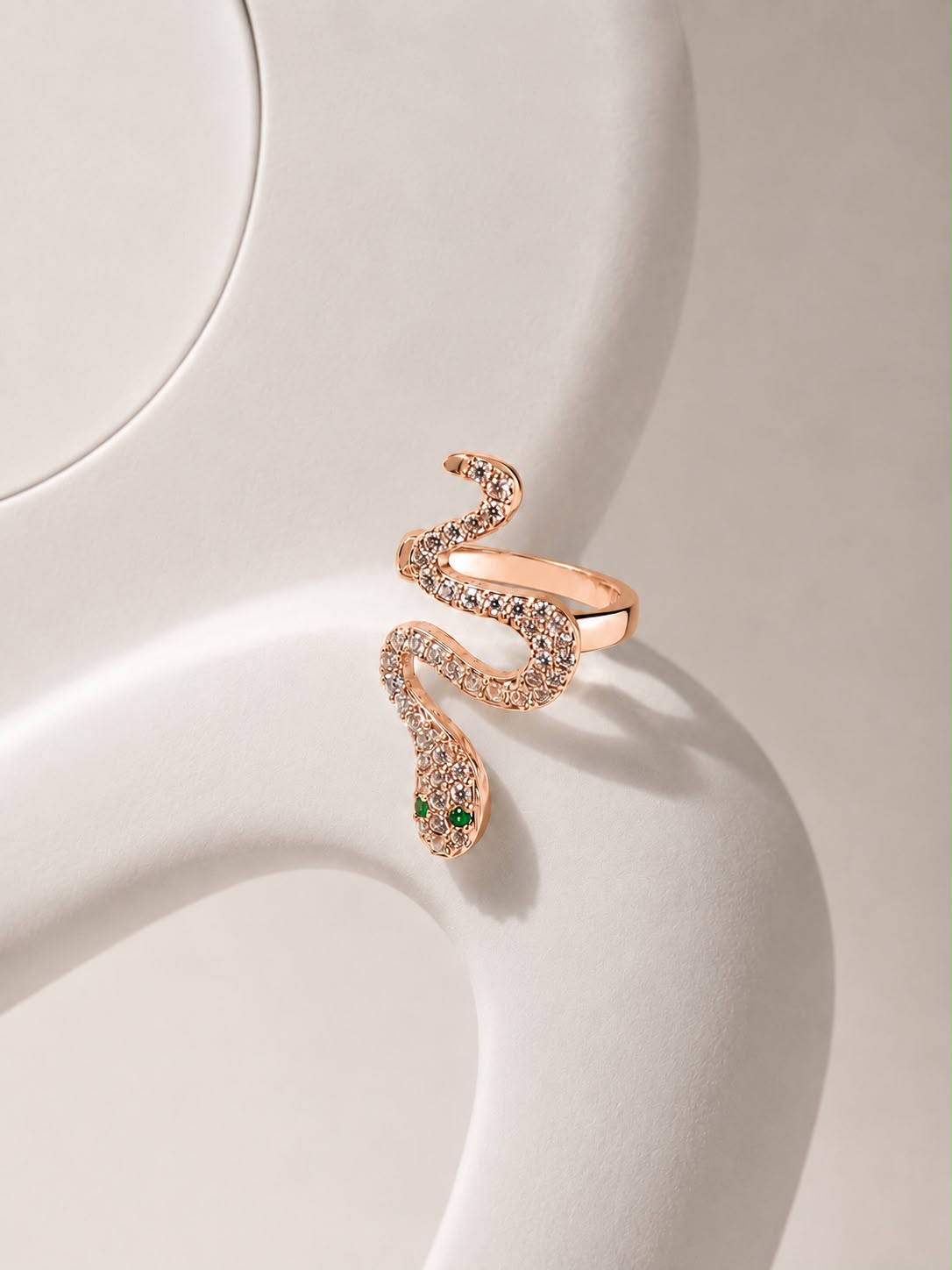 Serpentine Crystal Ear Cuff