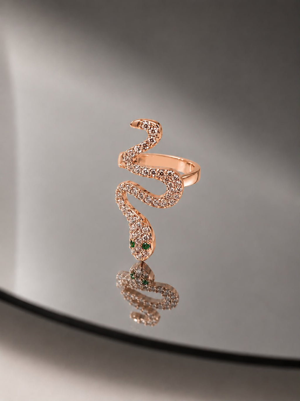 Serpentine Crystal Ear Cuff