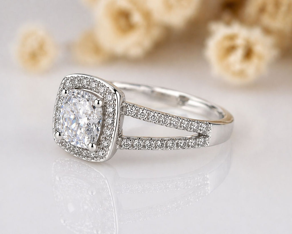 Celesto Halo Sparkle Ring