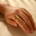 Serpentina Gold Adjustable Snake Ring