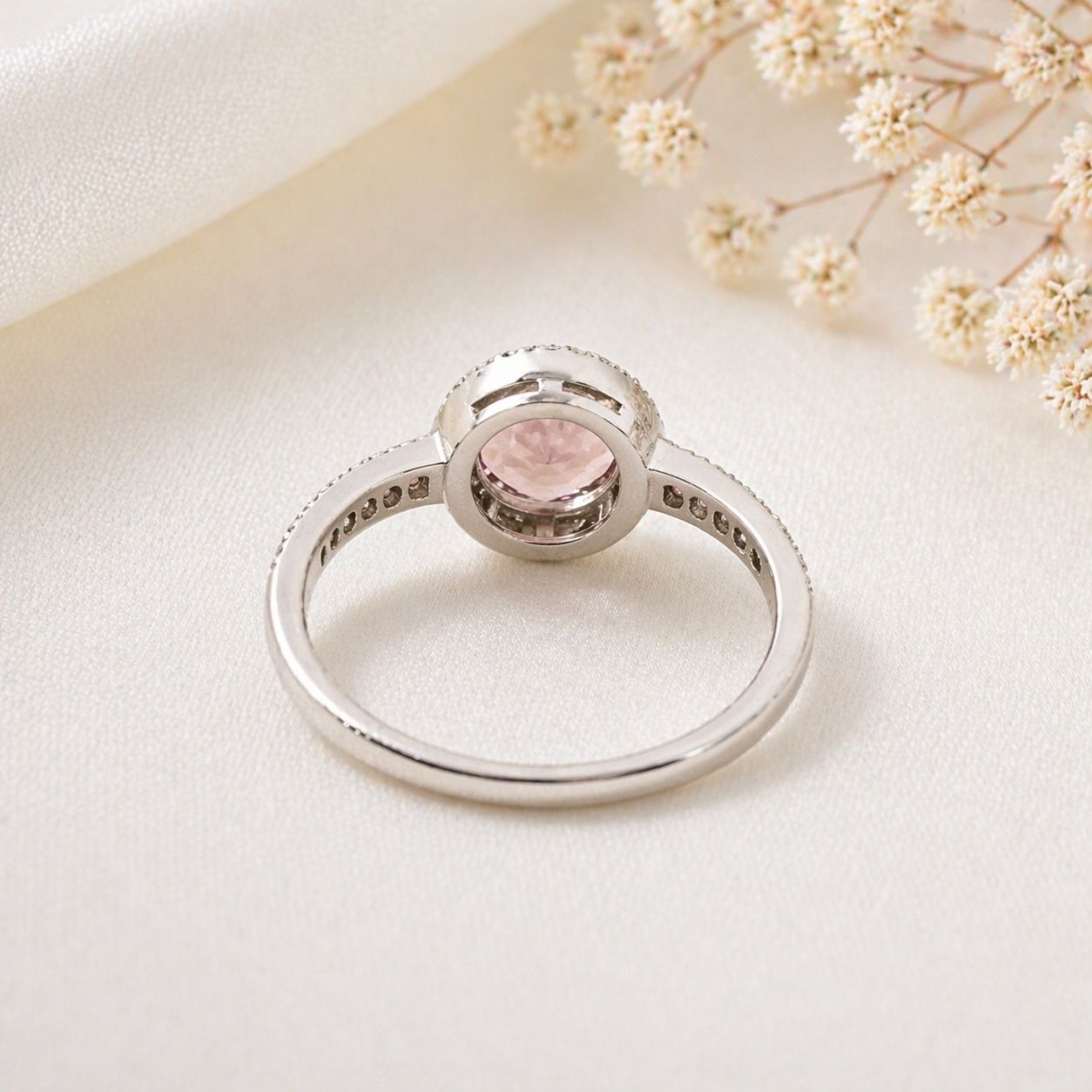 Rose Halo Sparkle Ring