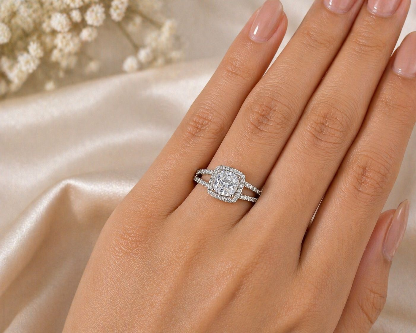 Celesto Halo Sparkle Ring