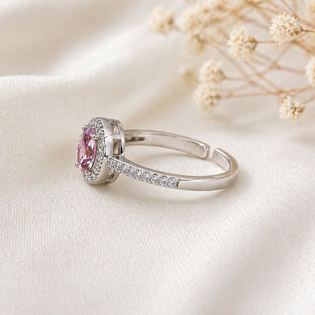 Rose Halo Sparkle Ring