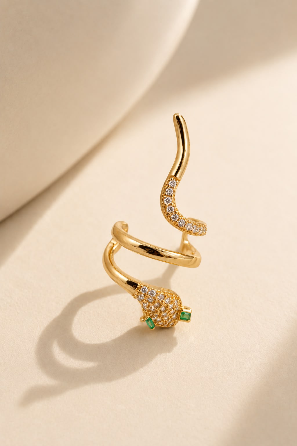 Serpent Luxe Gold Ear Cuff
