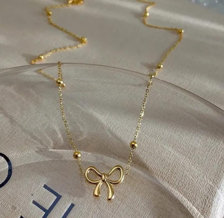 Anti Tarnish Bow Pendant