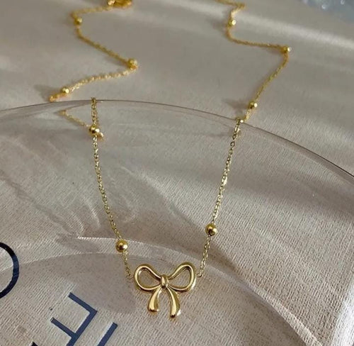 Anti Tarnish Bow Pendant